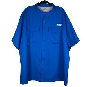 REALTREE Men's Fishing Tactical Shirt, Royal Blue, Size 3XL